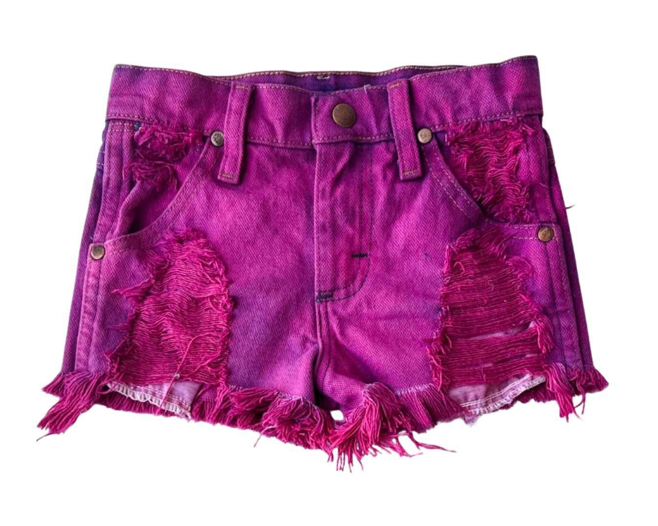 Pink Cowboy Cut Wrangler Shorts (Boys & Girls)