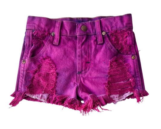 Pink Cowboy Cut Wrangler Shorts (Boys & Girls)