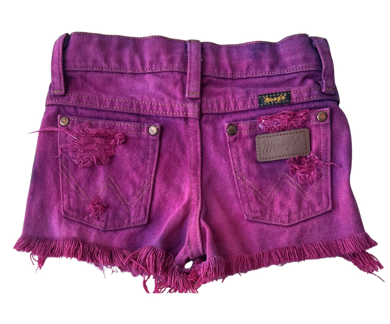 Pink Cowboy Cut Wrangler Shorts (Boys & Girls)
