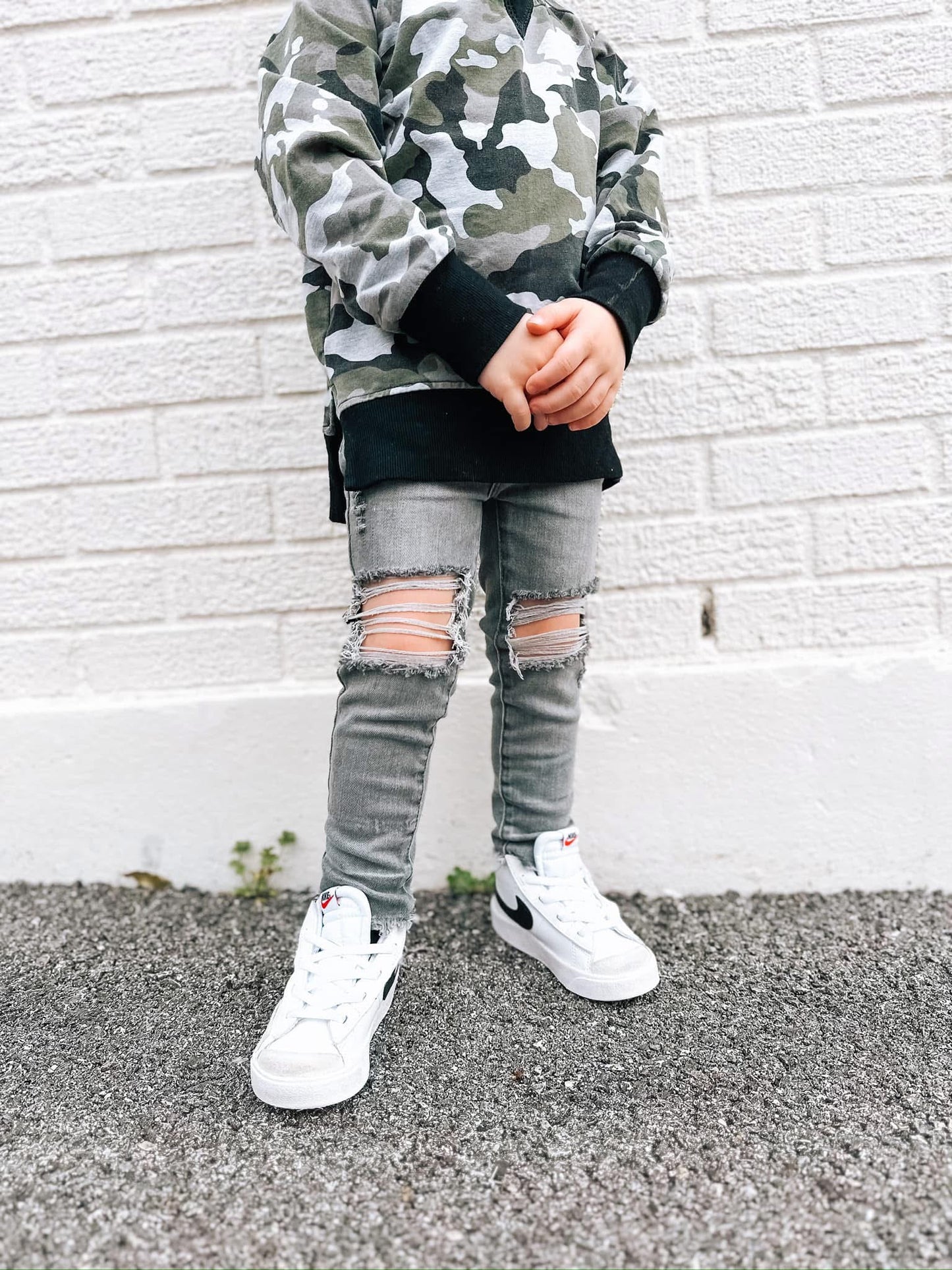 Slate Gray Skinny Jeans (Boys & Girls)