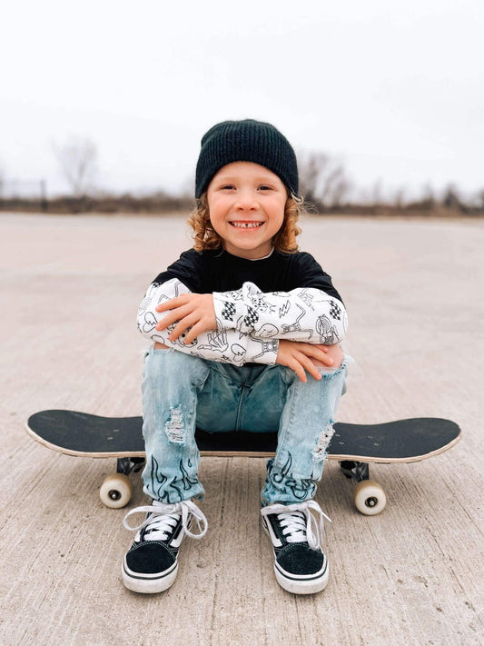 MIDNIGHT FLAME SKINNY JEANS (Boys & Girls)