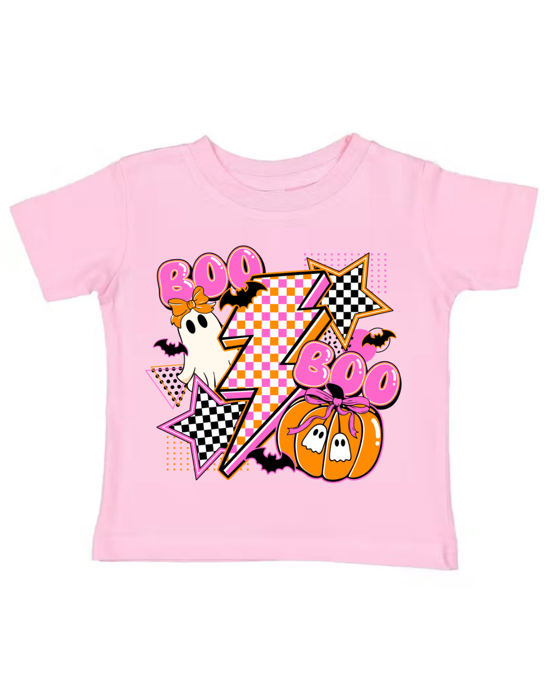 BOO Pumpkin & Check Tee (Kids)