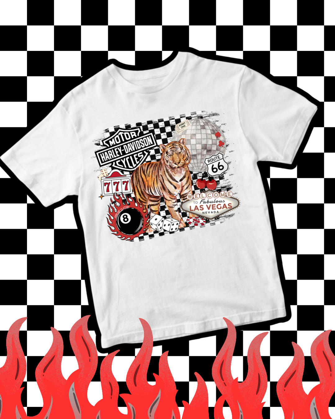 Vegas Biker Tee (Kids)
