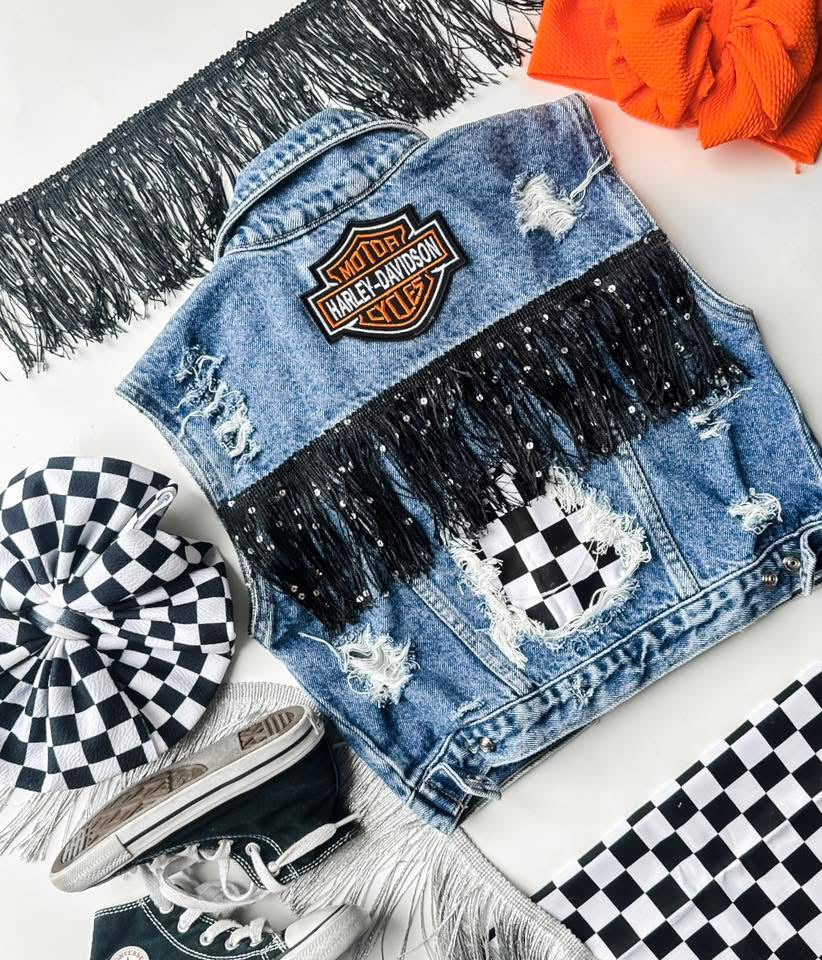 *READY TO SHIP* Boujee Bike Vest (Size 3/4T)