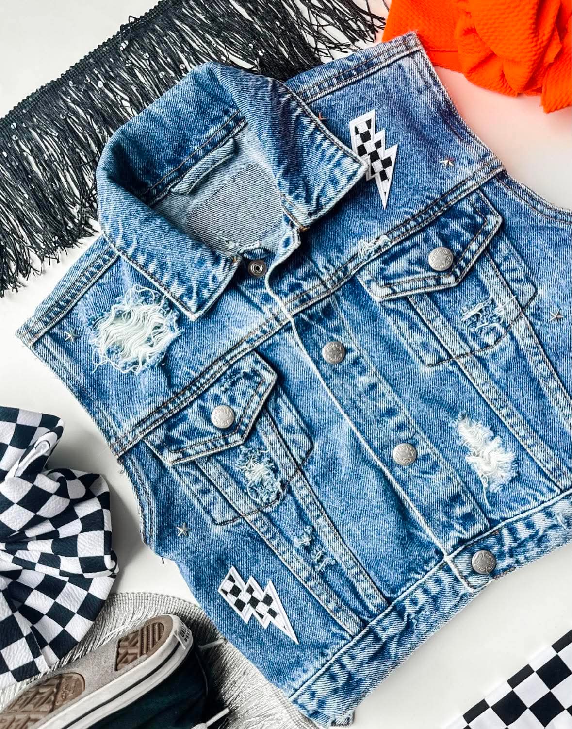 *READY TO SHIP* Boujee Bike Vest (Size 3/4T)