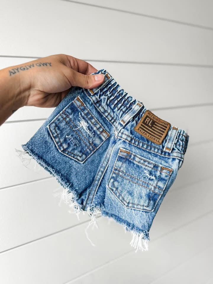 6-12 Month Vintage Polo Girls Shorts