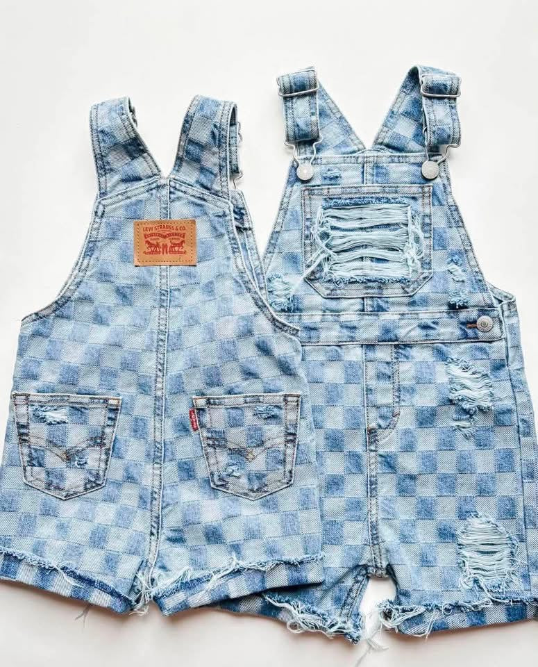 Checkered Overalls (Boys & Girls)