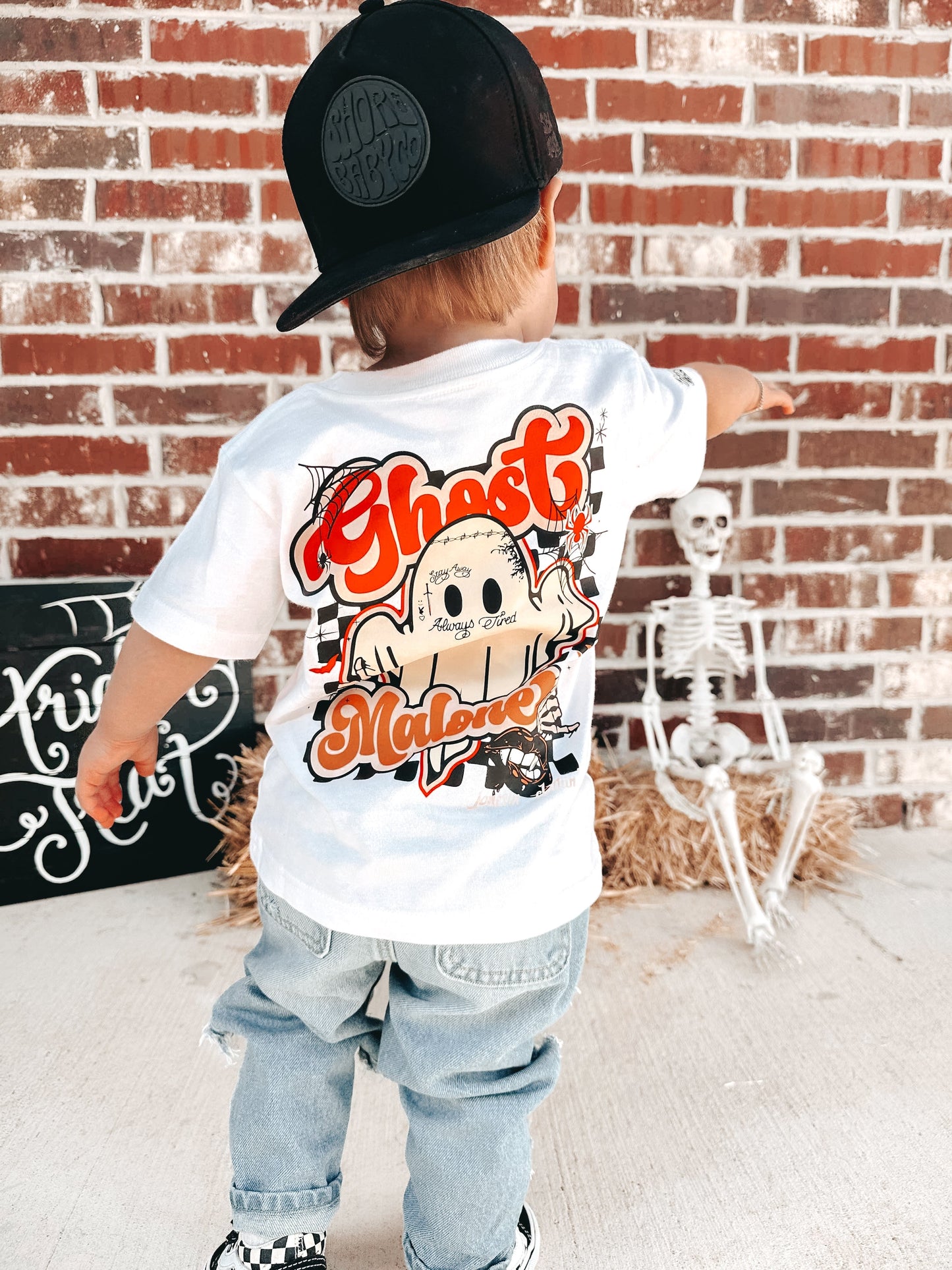Ghost Malone Checkered (Kids & Adult Tee)
